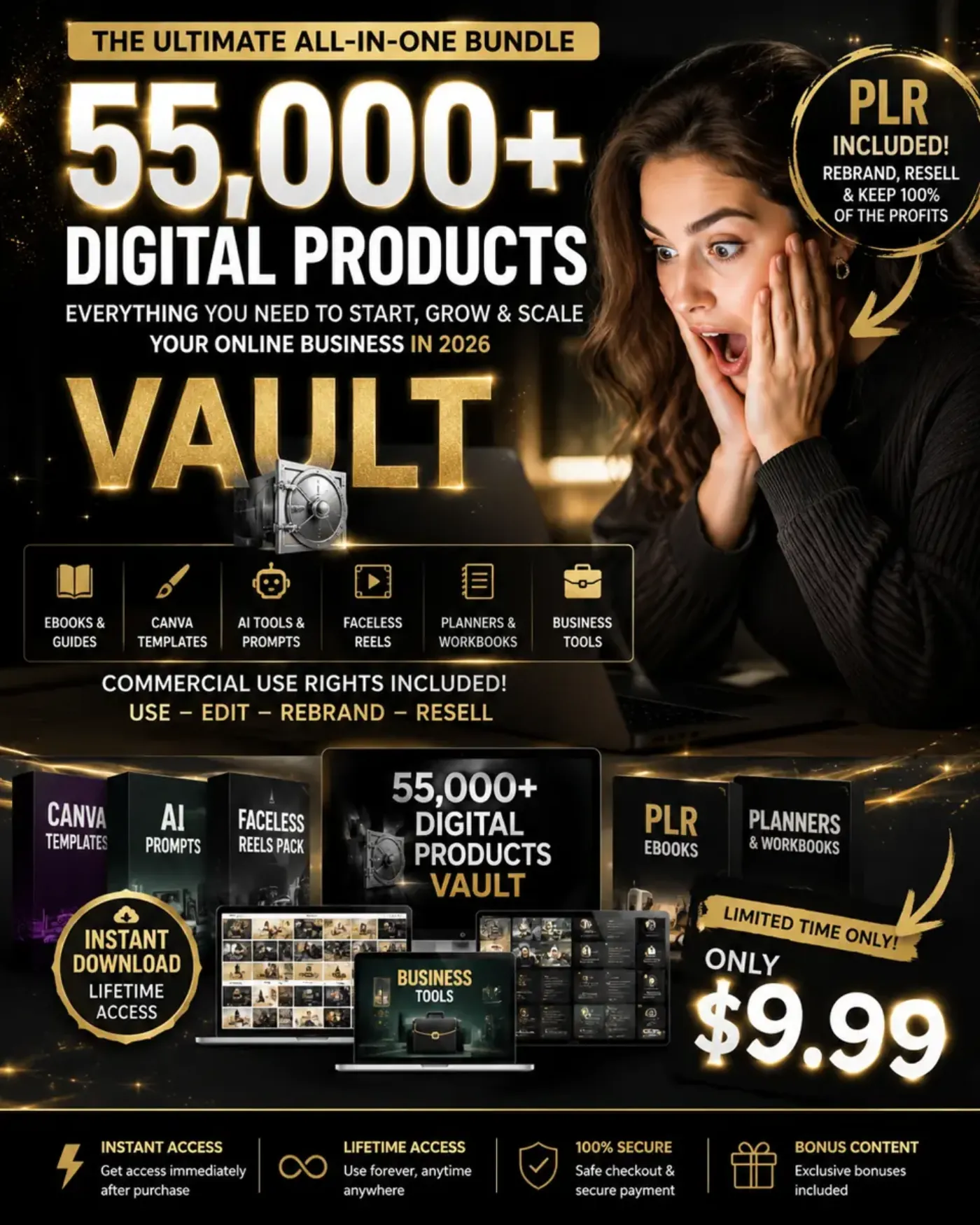 Digital Vault Market — 55,000+ digital products bundle for $9.99