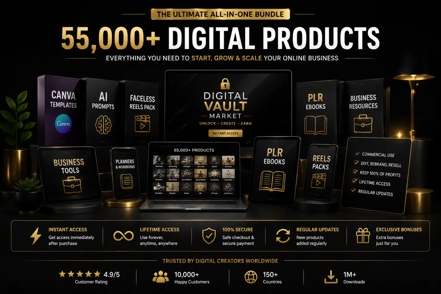 Digital Vault Market — 55,000+ premium digital products bundle